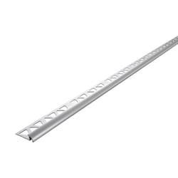 M-D BUILDING PRODUCTS 0.365 in. H X 1.375 in. W X 96 in. L Prefinished Clear Aluminum Bullnose