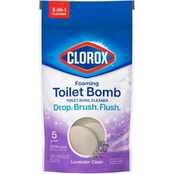 Clorox Foaming Lavender Scent Toilet Bowl Cleaner 5.3 oz Tablet