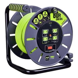 Link 2 Home 60' Extension Cord Reel, 4 Outlets, 14 AWG
