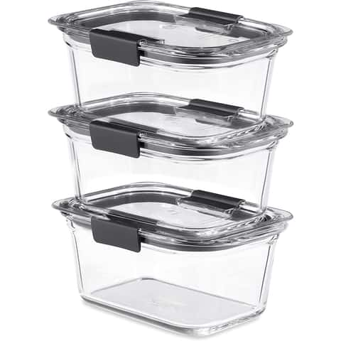 Rubbermaid 4-Piece Brilliance Dry Storage Set, Clear