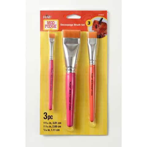 Plaid Mod Podge Flat Decoupage Brush Set - Ace Hardware