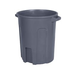 Toter 55 gal Gray Polyethylene Garbage Can