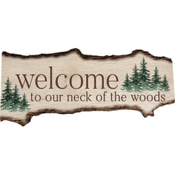 P. Graham Dunn 14 in. H X 0.75 in. W X 32 in. L Multicolored Wood Barky Sign