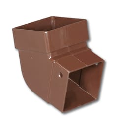Amerimax 3.88 in. H X 3.63 in. W X 3.63 in. L Brown Vinyl Contemporary Gutter Elbow