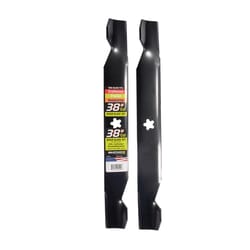 MaxPower 38 in. Standard Mower Blade Set For Riding Mowers 2 pk