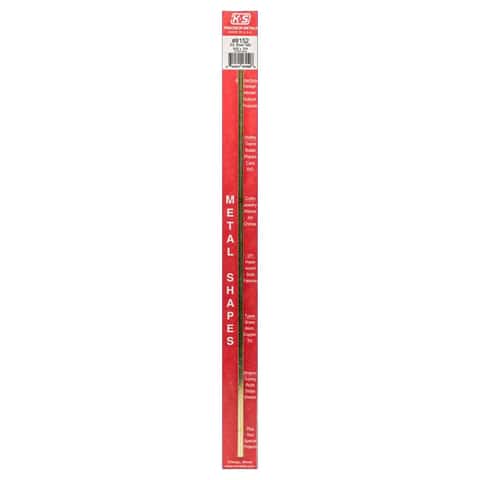 K&S 5/32 in. W X 12 in. L Square Brass Tube 1 pk K&S 5/32 in. W X 12 in. L Square Brass Tube 1 pk