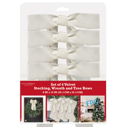 Dyno Ivory Christmas Bow 10 in.