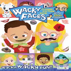 Bendon Wacky Faces Sticker Activity Pad Multicolored