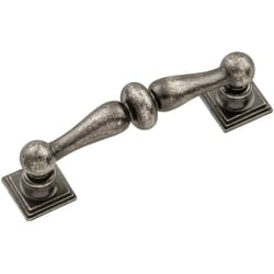 Hickory Hardware Somerset Contemporary Bar Cabinet Pull 3 in. Black Nickel Vibed 1 pk