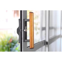 Ace Black/Brown Zinc Sliding Door Latch 1 pc