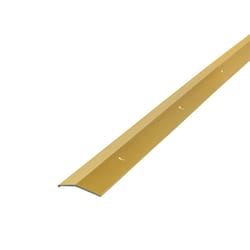 M-D BUILDING PRODUCTS 0.3 in. H X 1.375 in. W X 72 in. L Satin Brass Aluminum Carpet Trim