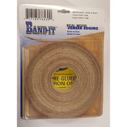 Band-It .030 in. X 7/8 in. W X 50 ft. L Mahogany Real Wood Veneer Edging #2/BTR Premium Grade