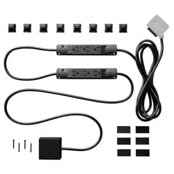 Charg 10 ft. L 7 outlets Surge Protector Black 1000 J