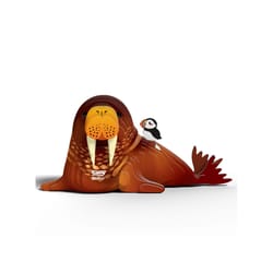 Safari Ltd. Eugy Walrus 3D Puzzle Brown
