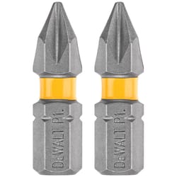 DeWalt Max Fit Phillips #1 X 1 in. L Screwdriver Bit Set Steel 2 pk