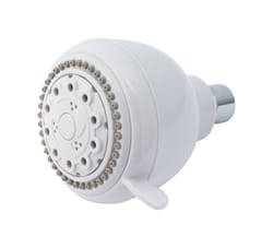 Whedon Champagne Massage White Plastic 5 settings Showerhead 2.5 gpm