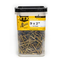 Big Timber No. 9 X 2 in. L Star Gold Zinc Coated Wood Screws 5 lb 585 pk