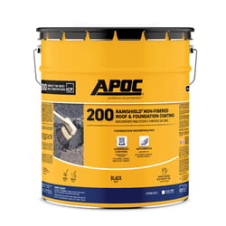 APOC RAINSHIELD - NF Gloss Black Asphalt Roof And Foundation Coating 5 gal