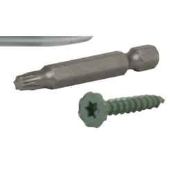 Backer-On No. 9 in. X 1.25 in. L Star Flat Head Serrated Cement Board Screws