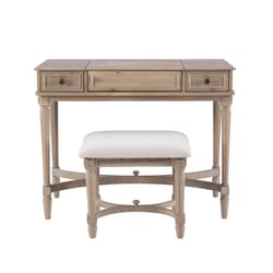 Linon Home Decor Cordelia Traditional 18 in. W X 38 in. L Rectangular Vanity Table Set