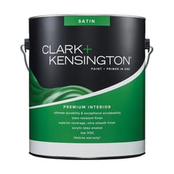 Clark+Kensington Satin Tint Base Ultra White Base Premium Paint Interior 1 gal