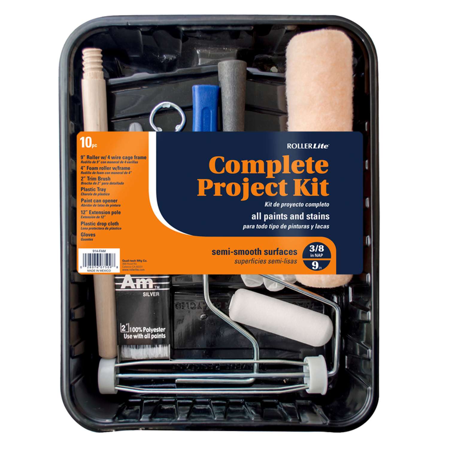 RollerLite All Purpose 9 in. W Cage Paint Roller Kit Threaded End Ace