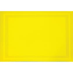 Pacific Merchants Laguna Designer Placemats Yellow Vinyl Placemats 18 in. L X 12 in. W