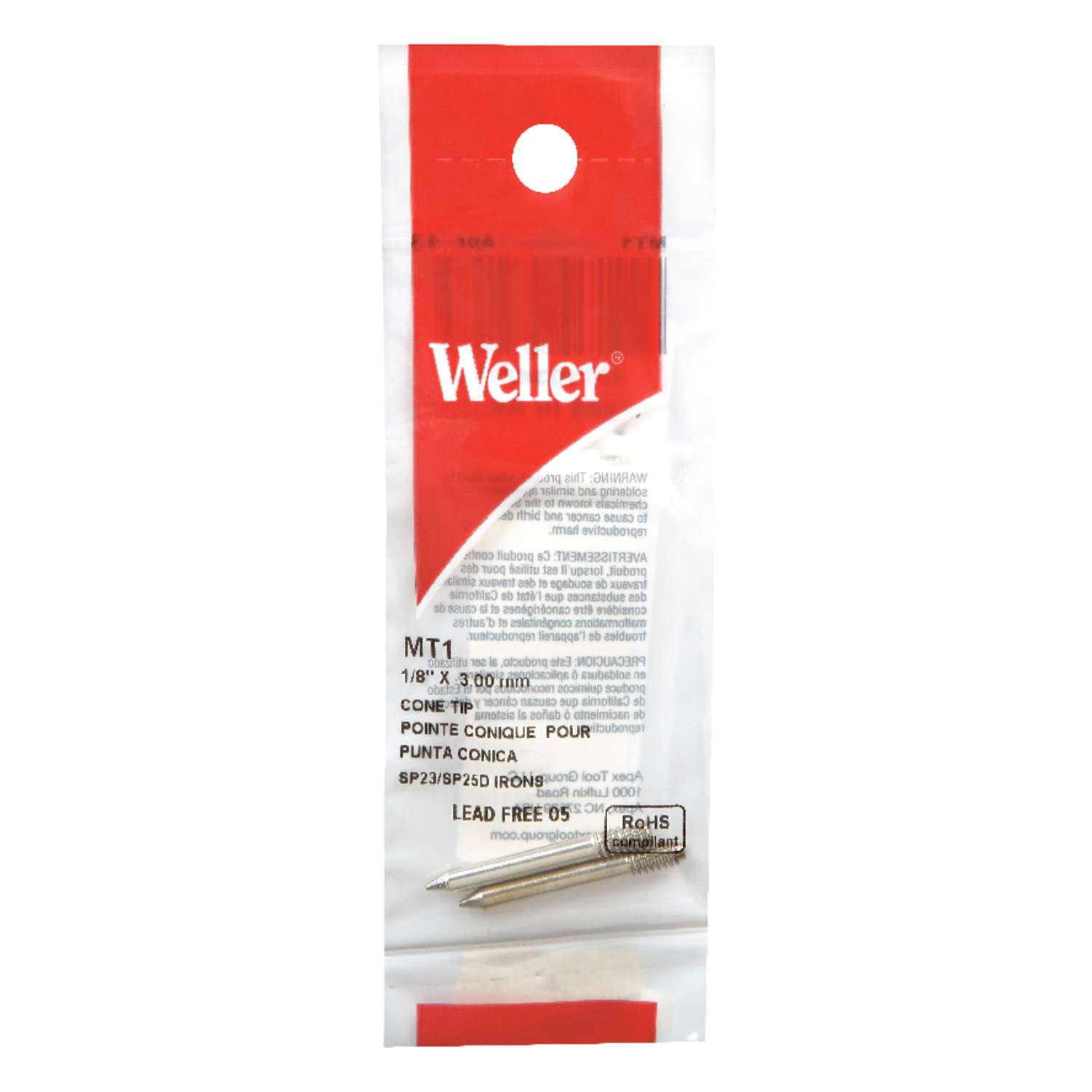 A5 TWO Weller PTL 8 Soldering Replacement Tips 