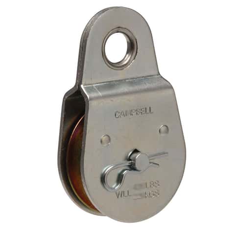 Campbell 2 in. D Zinc Plated Steel Fixed Eye Single Sheave Rigid Eye Pulley Campbell 2 in. D Zinc Plated Steel Fixed Eye Single Sheave Rigid Eye Pulley