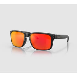 Oakley Holbrook Unisex Matte Black Frame Orange Lens Sunglasses