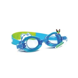 Juice Box Blue Polycarbonate/Silicone Dog Goggles