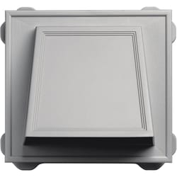 Builders Edge 9.1 in. H X 10 in. W Gray Vinyl Hooded Vent