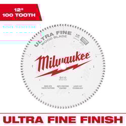 Milwaukee 12 in. D X 1 in. Tungsten Carbide Circular Saw Blade 100 teeth 1 pk