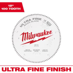 Milwaukee 12 in. D X 1 in. Tungsten Carbide Circular Saw Blade 100 teeth 1 pk