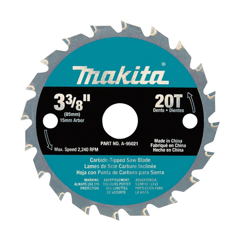 A-95021 Makita 3-3/8 in. D X 15 mm N/A Carbide Tipped Circ sku A-95021