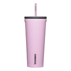 Corkcicle Cold Cup 24 oz Sun-Soaked Pink BPA Free Insulated Straw Tumbler