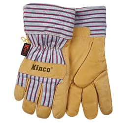 Kinco Men's Outdoor Suede Work Gloves Yellow L 1 pair