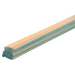 Midwest Products 1/8 in. W x 3 ft. L x 1/4 in. T Basswood Strip