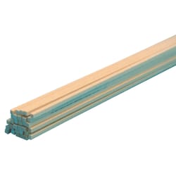 Midwest Products 1/16 in. T X 1/16 in. W X 2 ft. L Basswood Strip #2/BTR Premium Grade Midwest Products 1/16 in. T X 1/16 in. W X 2 ft. L Basswood Strip #2/BTR Premium Grade