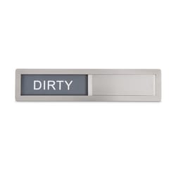 HIC Kitchen Silver Plastic/Stainless Steel Dirty/Clean Dishwasher magnet