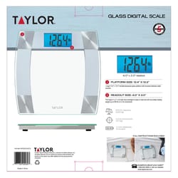 Taylor 500 lb Digital Bathroom Scale Clear