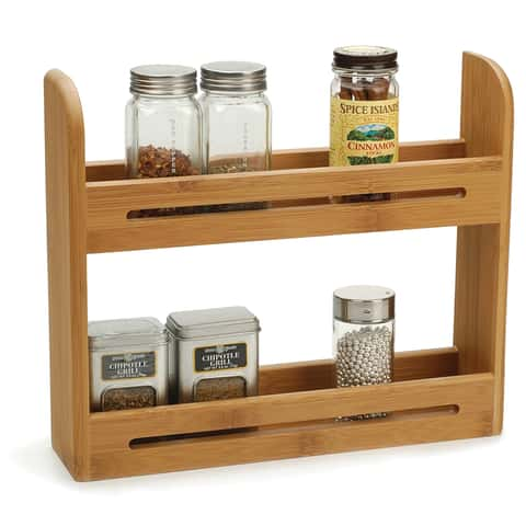 17 Stories Free-Standing Bamboo Spice Rack with Adjustable Racks & Reviews