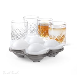 Final Touch 2.5 oz Clear Glass Yarai Shot Glass Set