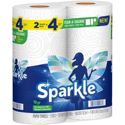 Sparkle Tear-A-Square Paper Towels 110 sheet 2 ply 2 pk
