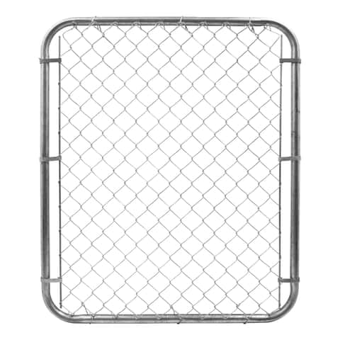 YardGard 48 in. H 12 Ga. Galvanized Silver Metal Chain Link Fence Gate - Ace  Hardware