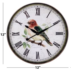 Westclox 12 in. L X 12 in. W Indoor Classic Analog Wall Clock Glass/Plastic Black/White