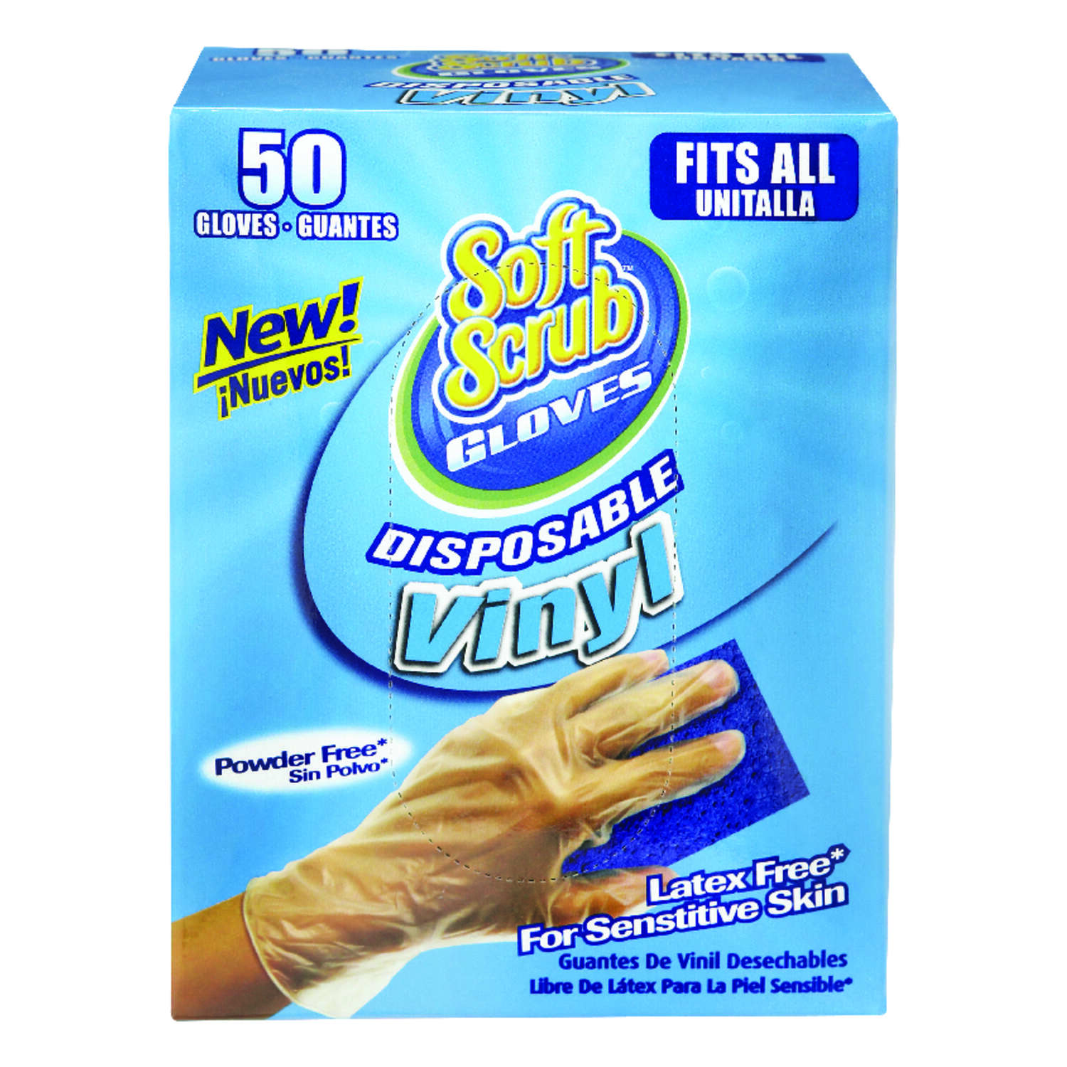 2 packs Scrub Buddies 20Pcs Multipurpose Resistant Vinyl Gloves Hands Protection 