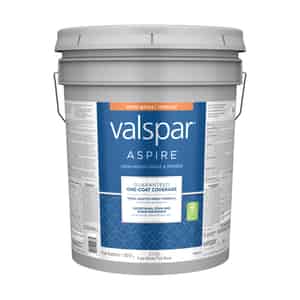 Valspar  Aspire  Semi-Gloss  Tintable  Pure White Tint Base  Acrylic Latex  Paint and Primer  5 gal. 