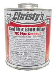 Christy's Red Hot Blue Glue Blue Cement For PVC 32 oz