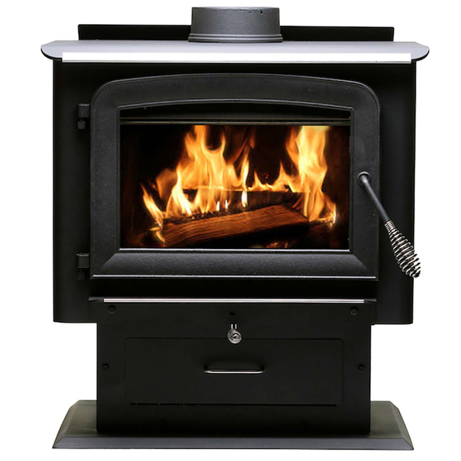 US Stove Ashley EPA Certified 2000 sq ft Pedestal Cord Wood Stove - Ace  Hardware